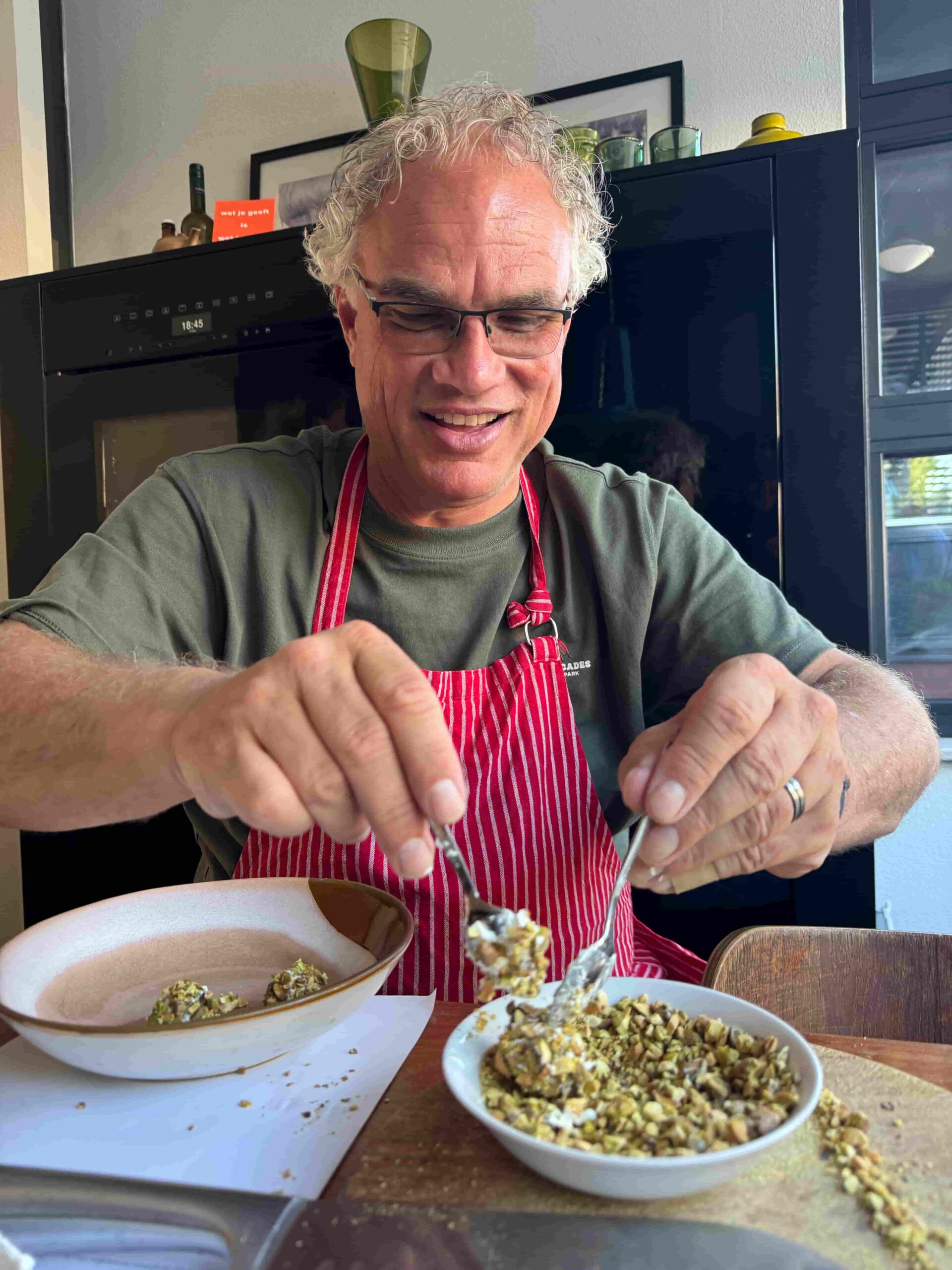 vegetarisch Italiaanse kookworkshop of diner aan huis met thuiskok van Sardo Experience