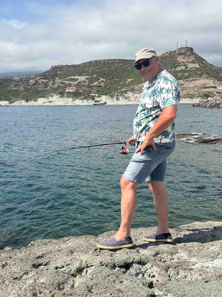 bosa vissen op calamares zeebaars en dorade met Sardo Experience