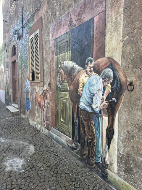 sardijnse muurschildering in Tinnura met Sardo Experience Sardinie excursies