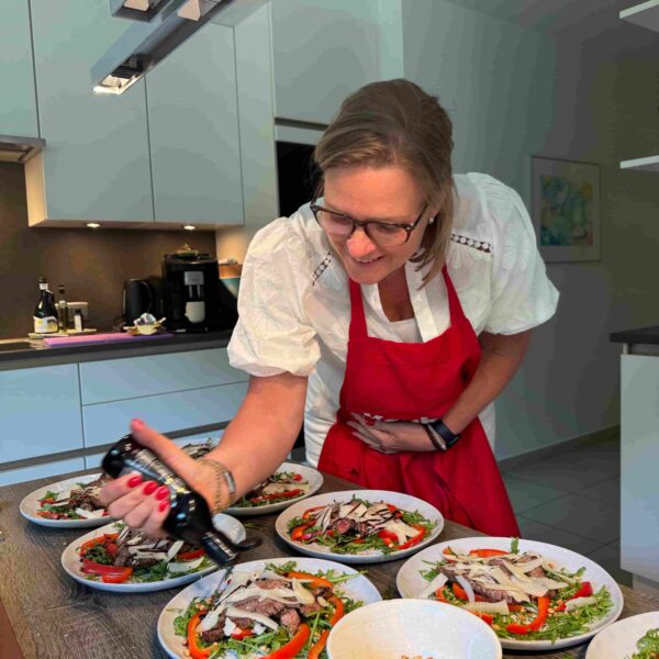 tagliata bij Italiaanse kookworkshop van Sardo Experience vrindenuitje of familie uitje